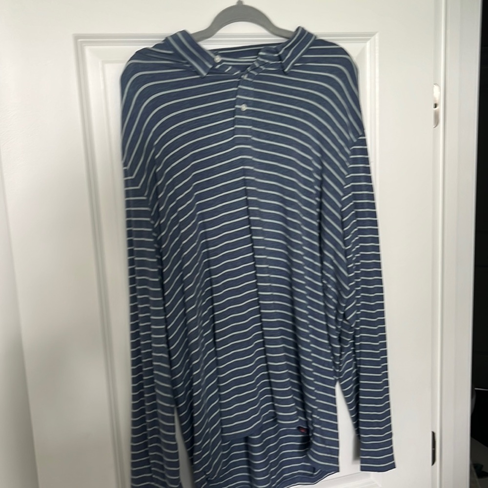 Long sleeve faherty polo. Xxl